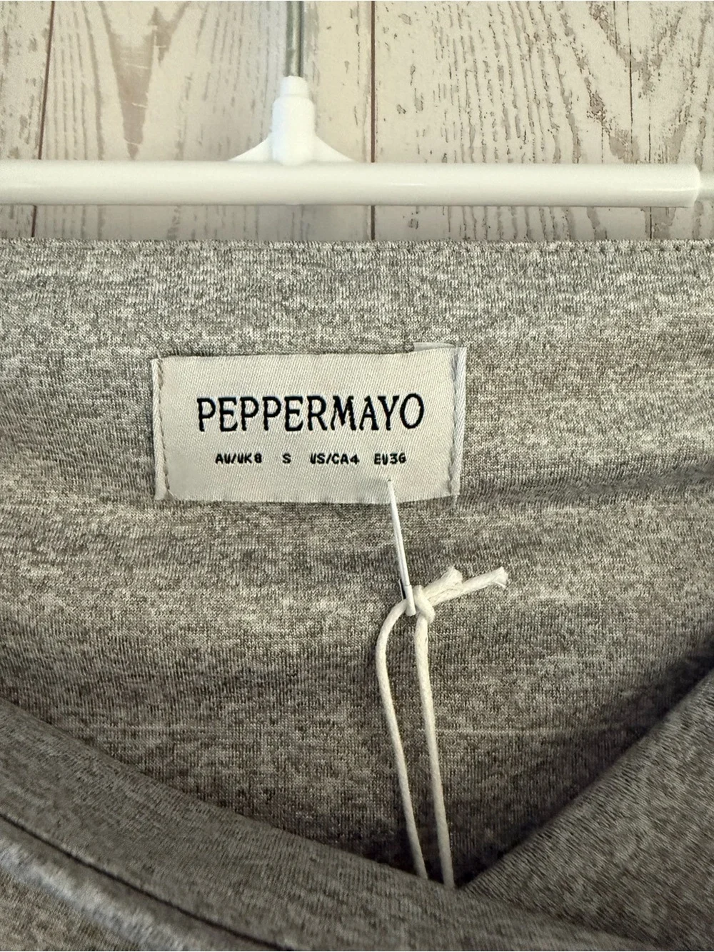 Peppermayo Gray Ruched Draped Amia Mini Skirt NWT